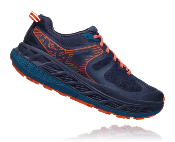 Hoka One One Stinson ATR 5 Mens UK - Indigo / Blue Trail Running Shoes - BSUFY8643